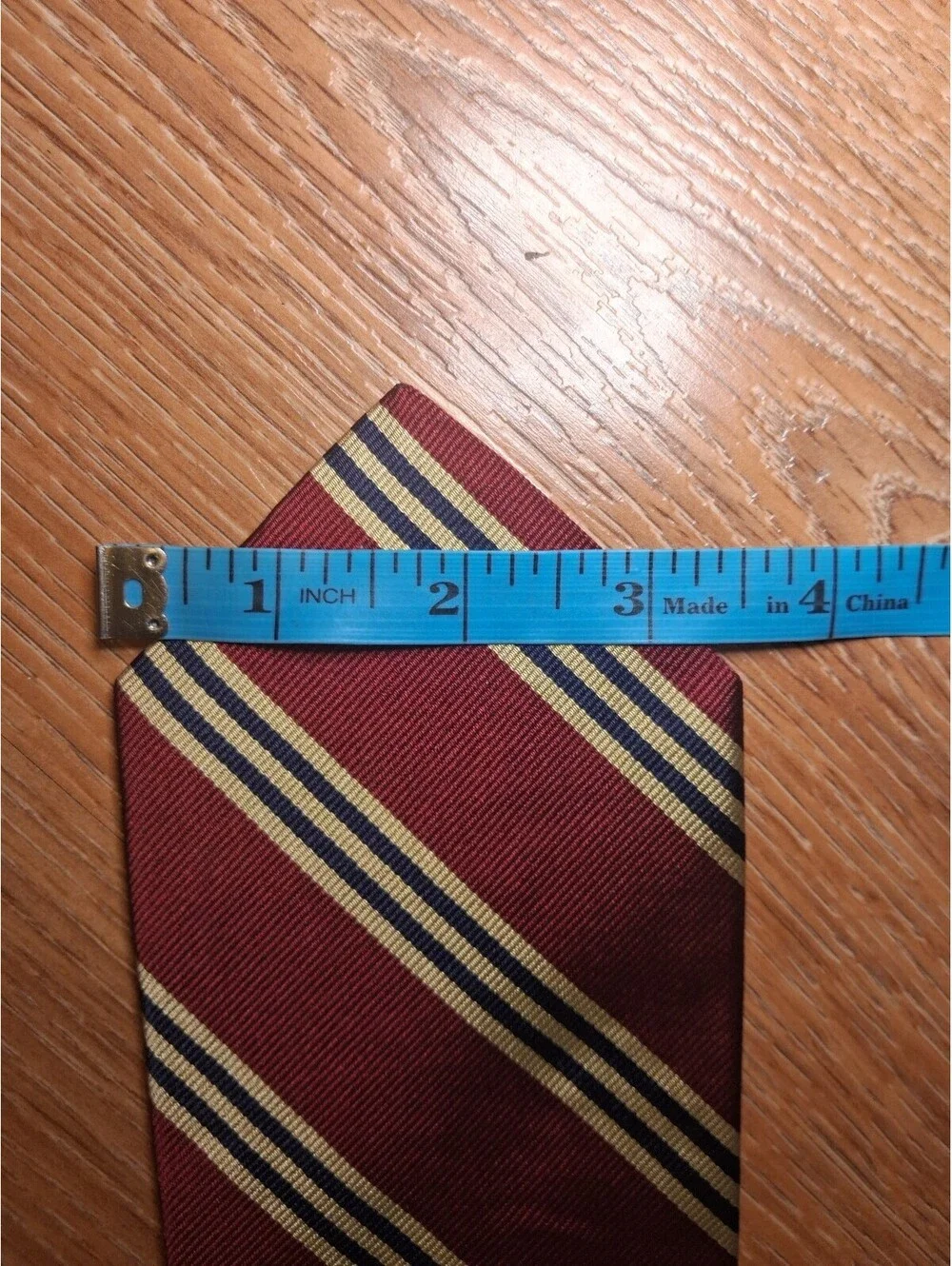 Brooks Brothers 346 Silk Tie Red Striped Repp Woven in Italy